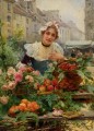 花売りのシーヴァー・ルイ・マリー 1898 パリジェンヌ